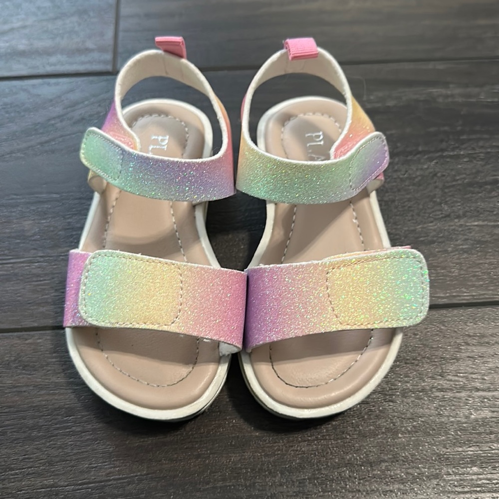 The Children’s Place Rainbow Glitter sandals - Size 5